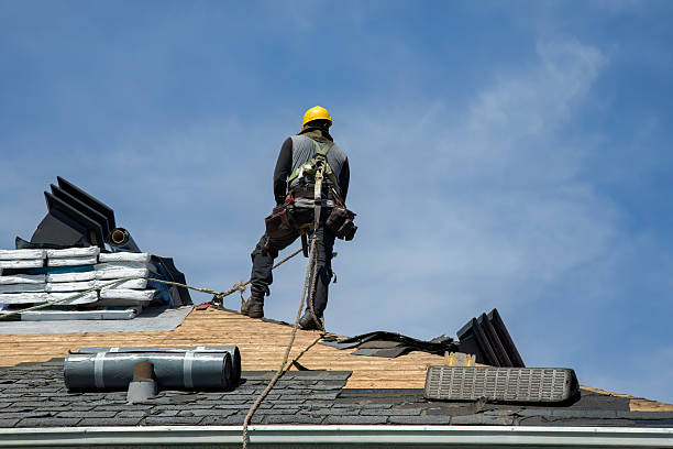 Professional Gutter Installation technician working in Sewanee, TN